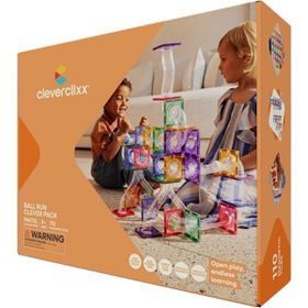 Cleverclixx Ball Run Clever Pack Pastel 110 Parça 3+ Yaş Manyetik Blok