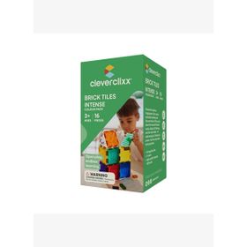 Cleverclixx Brick Tiles Pack Intense 16 Parça 3+ Yaş Manyetik Blok