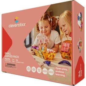 Cleverclixx Curved Pack Pastel 34 Parça 3+ Yaş Manyetik Blok