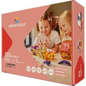 Cleverclixx Curved Pack Pastel 34 Parça 3+ Yaş Manyetik Blok