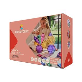 Cleverclixx Geo Pack Pastel 45 Parça 3+ Yaş Manyetik Blok