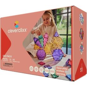 Cleverclixx Geo Pack Pastel 45 Parça 3+ Yaş Manyetik Blok