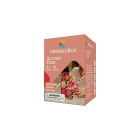 Cleverclixx Glitter Tiles Pack Pembe 14 Parça 3+ Yaş Manyetik Blok