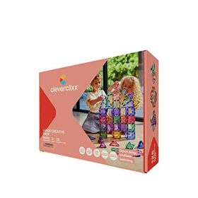 Cleverclixx Large Creative Pack Pastel 125 Parça 3+ Yaş Manyetik Blok