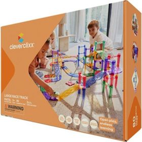 Cleverclixx Large Race Track Pastel 80 Parça 3+ Yaş Manyetik Blok
