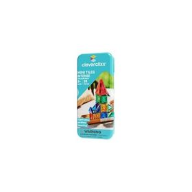 Cleverclixx Mini Tiles Travel Pack Intense 28 Parça 3+ Yaş Seyahat Set Manyetik Blok