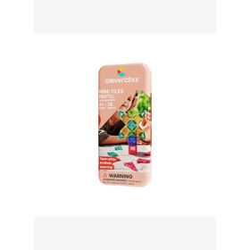 Cleverclixx Mini Tiles Travel Pack Pastel 28 Parça 3+ Yaş Seyahat Set Manyetik Blok