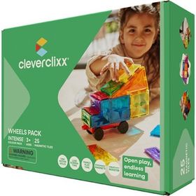 Cleverclixx Wheels Pack Intense 25 Parça 3+ Yaş Manyetik Blok