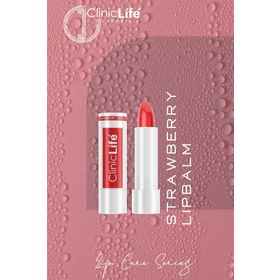 Cliniclife Strawberry Lip Balm 4,8 gr Doğal Yağlar ile Çilekli Dudak Bakım Kremi