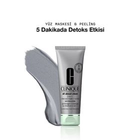 Clinique 100 ml All About Clean Kömür Maskesi ve Peeling
