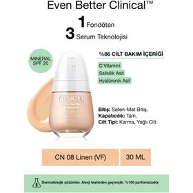 Clinique Even Better Clinical Serum Fondoten Spf 20 Wn 08 Linen