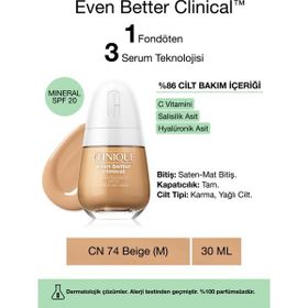 Clinique Even Better Clinical Serum SPF20 CN74 Beige 30 ml Fondöten