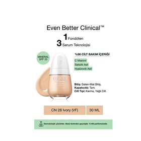 Clinique No:28 Ivory Spf 20 Even Better Clinical Serum Fondöten