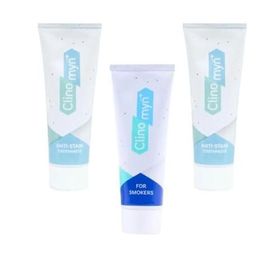 Clinomyn 2x75 ml Smokers + 75 ml Temizle Parlat Diş Beyazlatan ve Parlatan Fresh Jel Diş Macunu