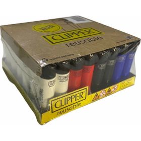 Clipper 1837 Pocket Renkli 48 Adet Taşlı Çakmak