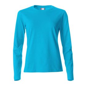 Clique Slim Fit Turkuaz Uzun Kollu Kadın T-shirt
