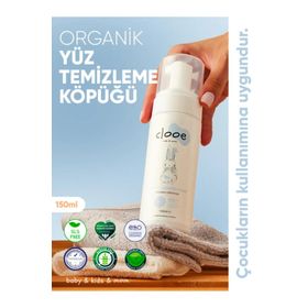 Clooe Organik 150 ml Yüz Temizleme Köpüğü