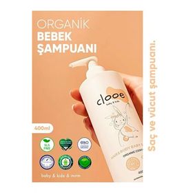 Clooe Organik 400 ml Saç ve Vücut Bebek Şampuanı