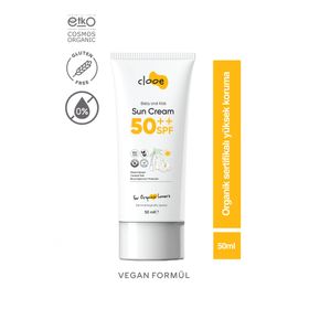 Clooe Organik Vegan Hipoalerjenik Glutensiz SPF50 50 ML Güneş Kremi
