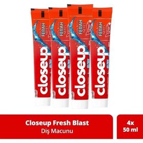 Closeup Fresh Blast Ağız Bakım Suyu Etkili 4x50 ml Diş Macunu