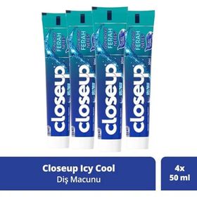 Closeup Icy Cool Ağız Bakım Suyu Etkili 4x50 ml Diş Macunu