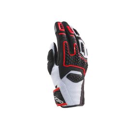 Clover GTS-3 Korumalı Beyaz / Kırmızı Yazlık Motosiklet Eldiveni