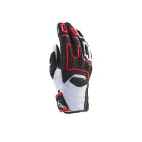 Clover GTS-3 Korumalı Beyaz / Kırmızı Yazlık Motosiklet Eldiveni