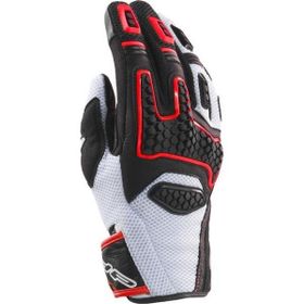 Clover GTS-3 Korumalı Beyaz / Kırmızı Yazlık Motosiklet Eldiveni