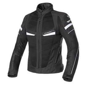 Clover RainJet -2 WP Korumalı Siyah/Beyaz Motosiklet Montu