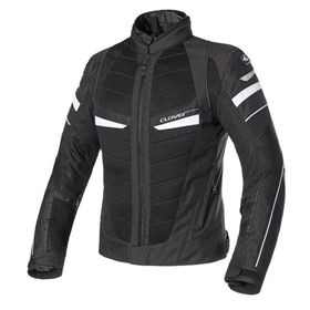 Clover RainJet -2 WP Korumalı Siyah/Beyaz Motosiklet Montu