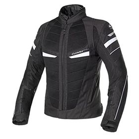 Clover RainJet -2 WP Korumalı Siyah/Beyaz Motosiklet Montu