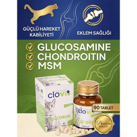 Clovit Glucoron's 90 Adet Kedi Eklem Güçlendirici ve Koruyucu Tableti