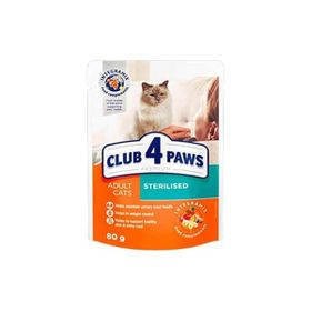 Club4Paws 6x80 gr Sterilised Pouch Kedi Konservesi
