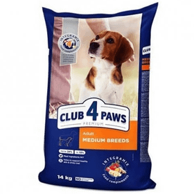 CLUB4PAWS Premium 14 kg Tavuklu Orta Irk Yetişkin Köpek Maması