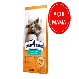 Club4Paws Premium Sterilised Somonlu Açık 1 kg Kısırlaştırılmış Yetişkin Kedi Maması