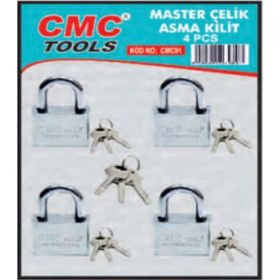 Cmc Master 4'lü 60 mm Çelik Asma Kilit