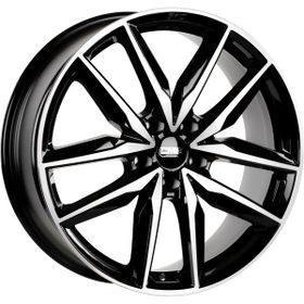CMS 1130-02 7.5x19"-5x112 Et50 57.1 Diamond Black Gloss 4 Adet Jant