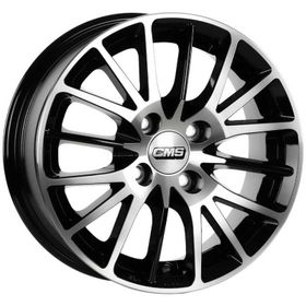 CMS 456-04 6.0x14"-4x100 Et35 67.2 Diamond Black Gloss 4 Adet Jant