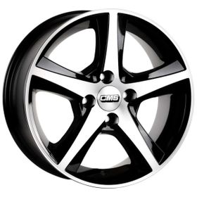 CMS 642-01 6.5x15"-4x100 Et35 67.2 Diamond Black Gloss 4 Adet Jant