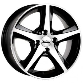 CMS 642-01 6.5x15"-4x100 Et35 67.2 Diamond Black Gloss 4 Adet Jant