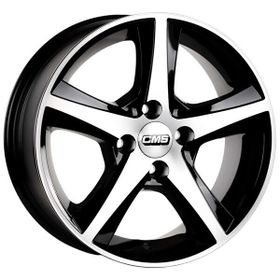 CMS 642-01 6.5x15"-4x100 Et35 67.2 Diamond Black Gloss 4 Adet Jant