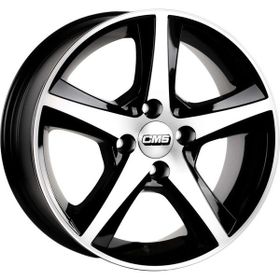 CMS 642-01 6.5x15"-4x100 Et35 67.2 Diamond Black Gloss 4 Adet Jant