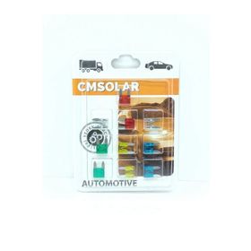 CmSolar (10-15-20-25-30 A) Blister Kutu Karışık A Mini Bıçak Sigorta Takımı