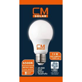 CmSolar E27 Duy 6500K 13 W Beyaz Işık LED Ampul