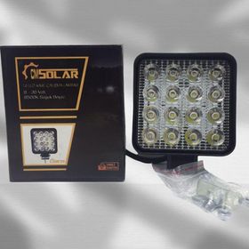 CmSolar Kare 16 Led 9-36 Volt Cool White Çalışma Sis Lambası