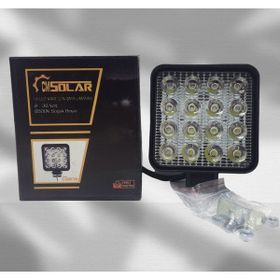 CmSolar Kare 16 Led 9-36 Volt Cool White Çalışma Sis Lambası