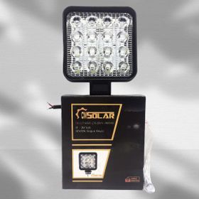 CmSolar Kare 16 Led 9-36 Volt Cool White Çalışma Sis Lambası