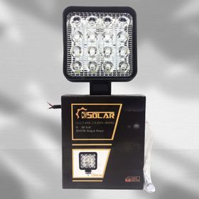 CmSolar Kare 16 Led 9-36 Volt Cool White Çalışma Sis Lambası