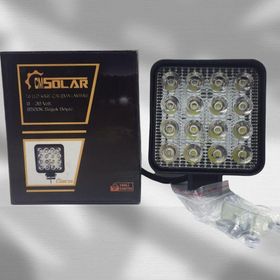 CmSolar Kare 16 Led 9-36 Volt Cool White Çalışma Sis Lambası