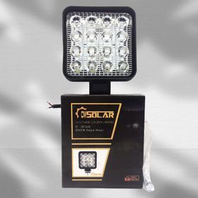 CmSolar Kare 16 Led 9-36 Volt Cool White Çalışma Sis Lambası